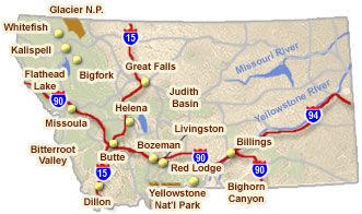 Request free travel planners for Montana vacation planning.